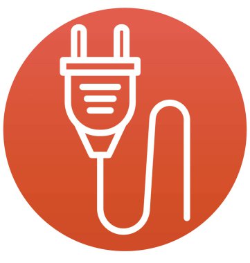 Elektrik prizinden, vektör simge kolayca değiştirilebilir veya düzenleme tak