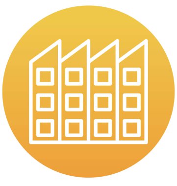 fabrika, izole vektör simge kolayca değiştirilebilir veya düzenleme Sanayi