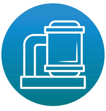 Atık su, izole vektör simge kolayca değiştirilebilir veya düzenleme kazan