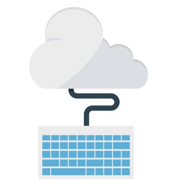 Bulut, kayboard, bulut bilgi işlem göl kenarında  