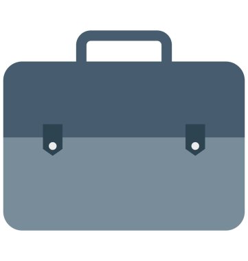 Olmak kolayca düzenleyebilir veya değiştirilme evrak çantası izole vektör simgesi