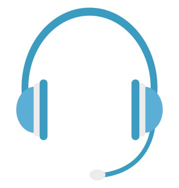 Olmak kolayca düzenleyebilir veya değişikliğin kulaklık izole vektör simgesi