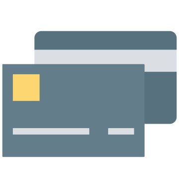 Olmak kolayca düzenleyebilir veya değişikliğin kredi kartı izole vektör simgesi