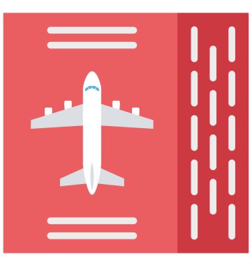 Olmak kolayca düzenleyebilir veya değişikliğin air bilet izole vektör simgesi