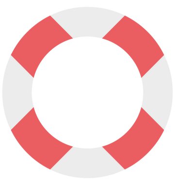 Olmak kolayca düzenleyebilir veya değişikliğin hayat halka izole vektör simgesi