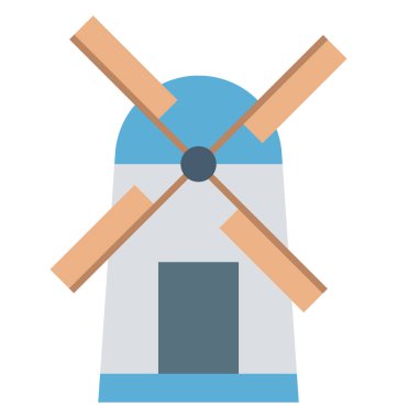 Olmak kolayca düzenleyebilir veya değişikliğin Aerogenerator izole vektör simgesi