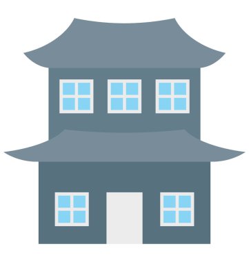 Olmak kolayca düzenleyebilir veya değiştirilme tarihi kale izole vektör simgesi