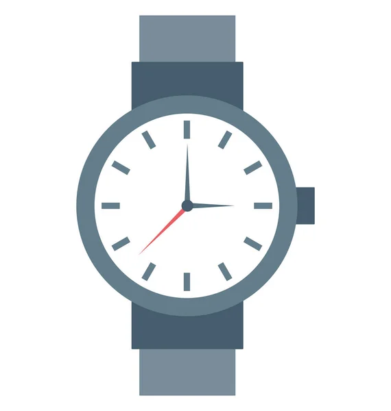 Reloj Pulsera Icono Vectorial Aislado Que Puede Editar Modificar Fácilmente — Vector de stock