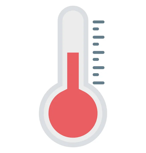 Icône Vectorielle Isolée Thermomètre Qui Peut Être Facilement Modifiée Modifiée — Image vectorielle