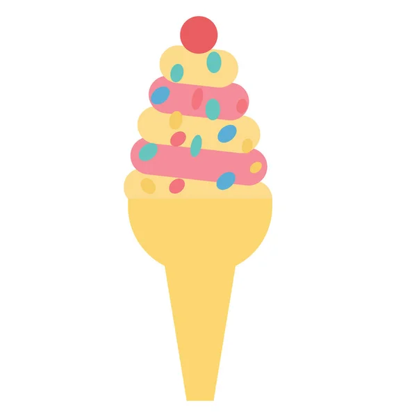 Icono Vector Aislado Helado Que Puede Editar Modificar Fácilmente — Archivo Imágenes Vectoriales