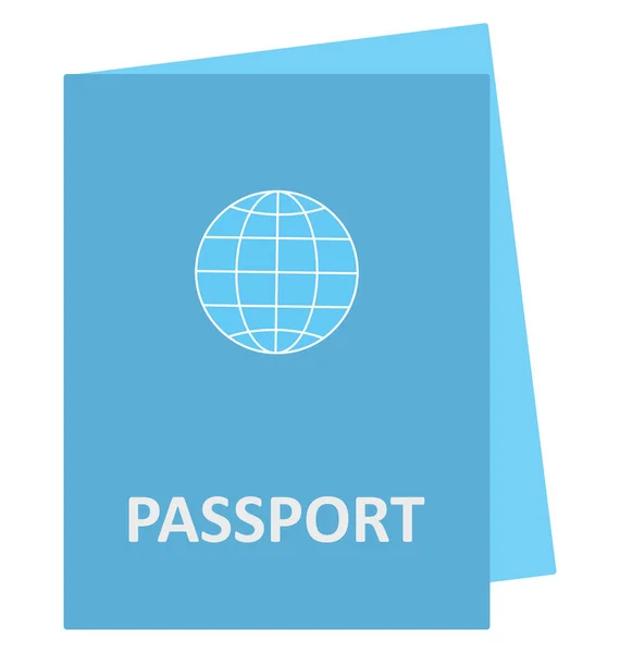 可轻松编辑或修改的护照隔离矢量图标 — 图库矢量图片