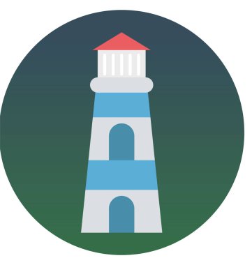 Olmak kolayca düzenleyebilir veya değişikliğin deniz feneri izole vektör simgesi