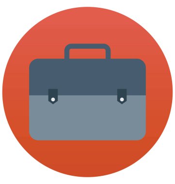 Olmak kolayca düzenleyebilir veya değiştirilme evrak çantası izole vektör simgesi