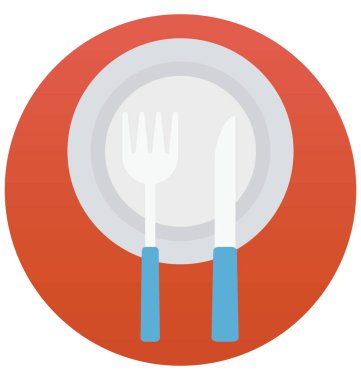 Olmak kolayca düzenleyebilir veya değişikliğin yemek izole vektör simgesi