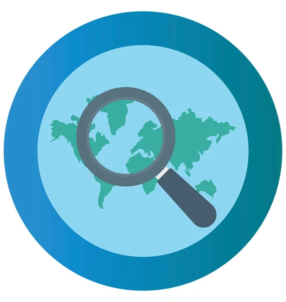 Rechercher Localisation Icône Vectorielle Isolée Qui Peut Être Facilement Éditée — Image vectorielle