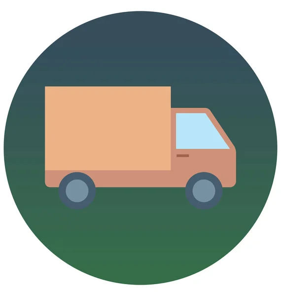 Icono Vectorial Aislado Delivery Van Que Puede Editar Modificar Fácilmente — Vector de stock