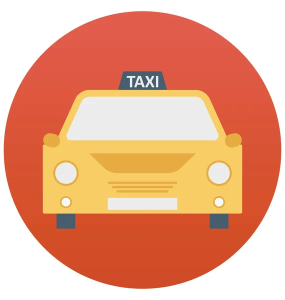 Taxi Isolerade Vektor Ikon Som Kan Vara Enkelt Redigera Eller — Stock vektor