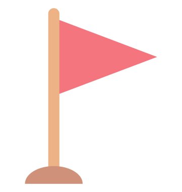 Bayrak rengi illüstrasyon vektör simgesi