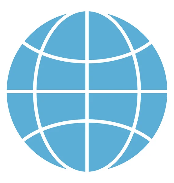 Wereldwijde Netwerk Kleur Illustratie Vector Icon — Stockvector
