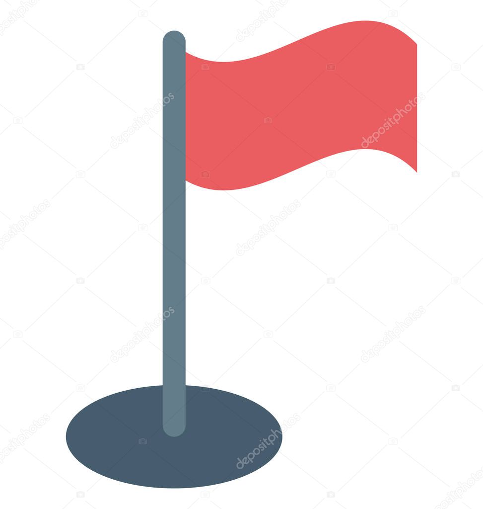 Flag Color Illustration Vector Icon