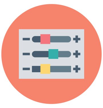 Pozitif negatif renk illüstrasyon vektör simgesi
