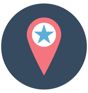 Meşhur Mekanlar vektör çizim renkli