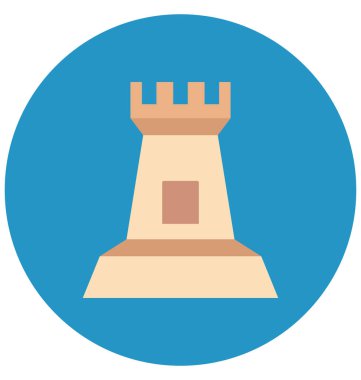 Kale renk illüstrasyon vektör simgesi