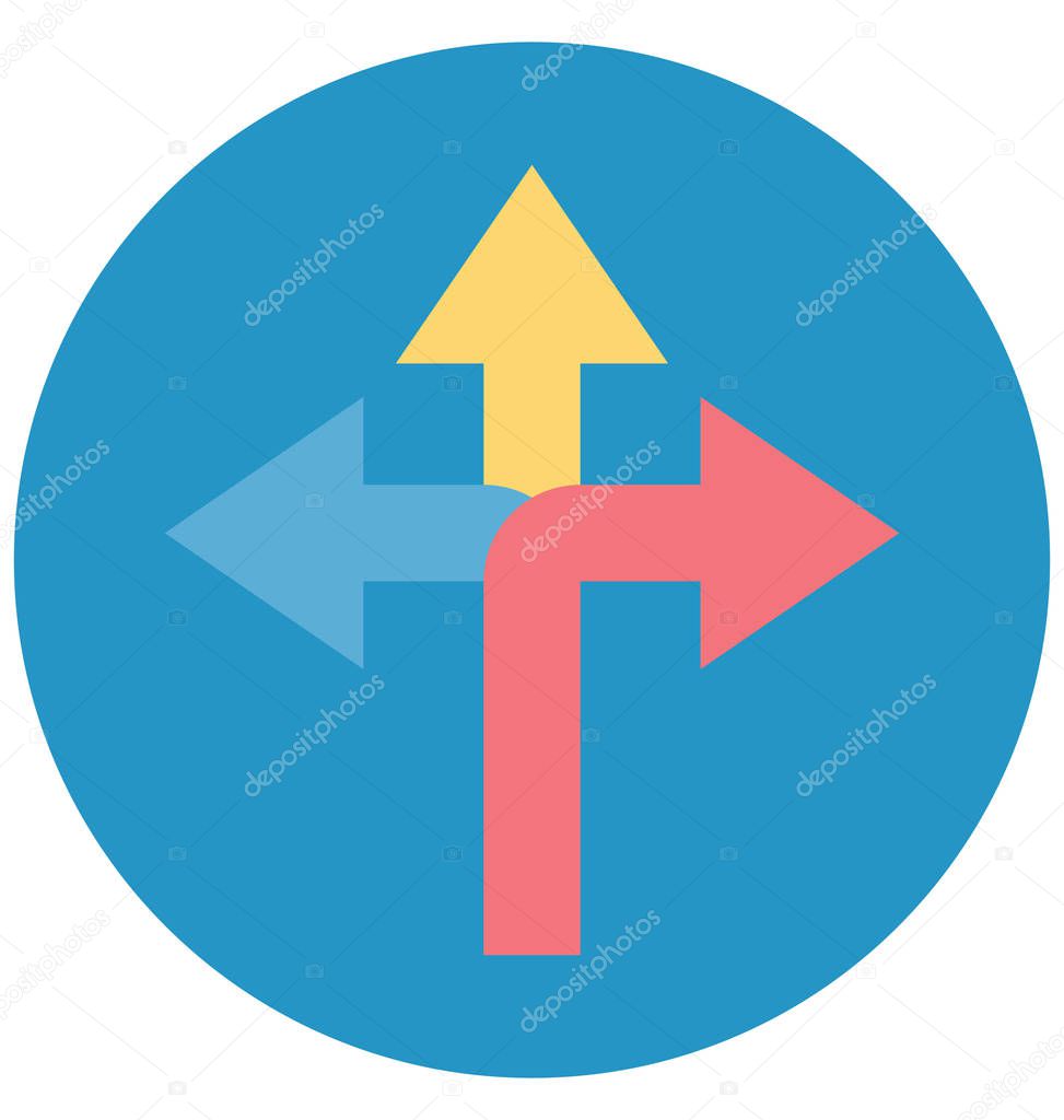 Signpost Color Illustration Vector Icon