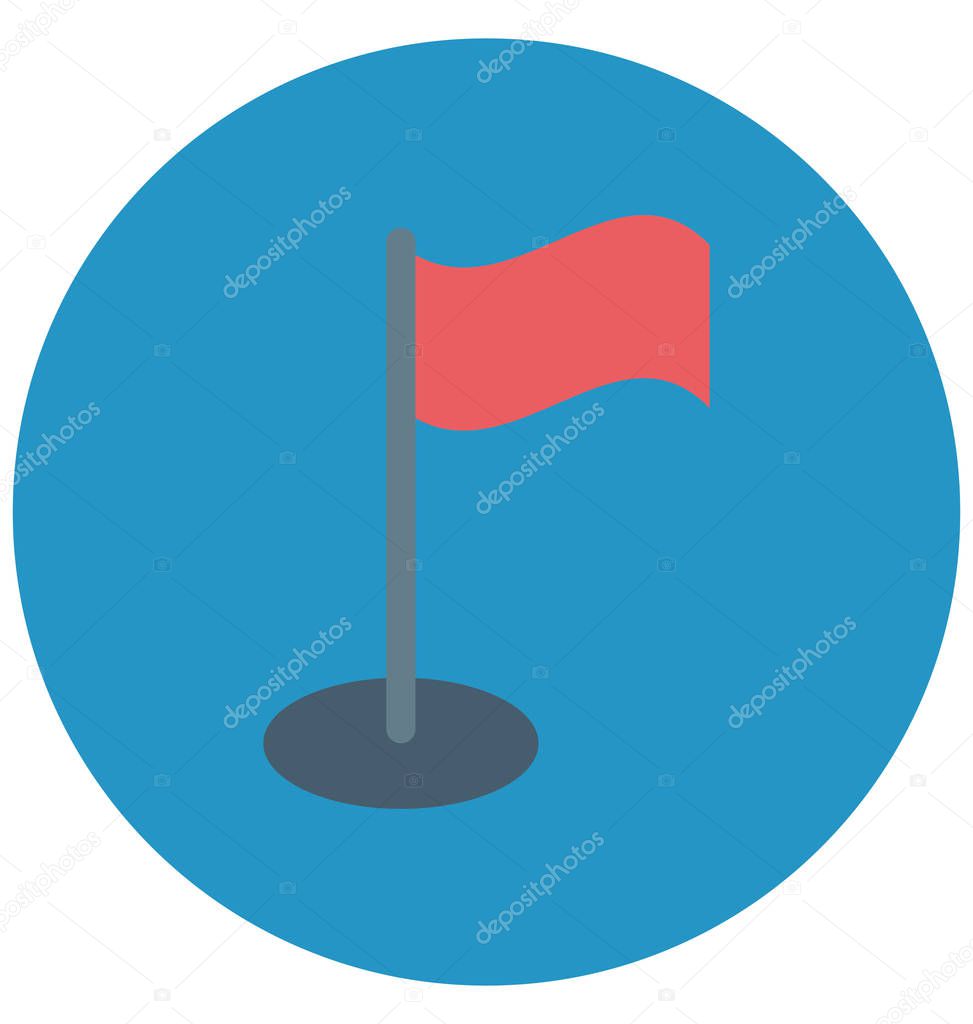 Flag Color Illustration Vector Icon