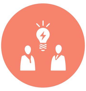 Beyin fırtınası, iş fikri izole vektör simgesi-ebilmek var olmak kolayca düzenleyebilir ve değiştirebilirsiniz 