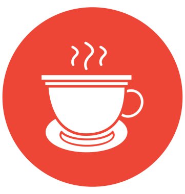 Kahve molası, fincan izole vektör simgesi-ebilmek var olmak kolayca düzenlemek ve değiştirmek 