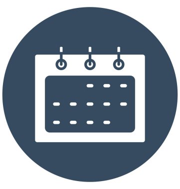 Randevu, takvim, izole vektör simgesi olmak kolayca düzenleyebilir ve değiştirmek olay 