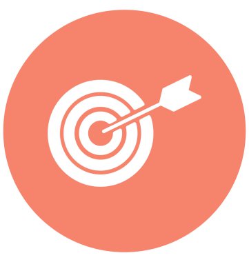 Amaç, iş hedefi izole vektör simgesi-ebilmek var olmak kolayca düzenleyebilir ve değiştirebilirsiniz 