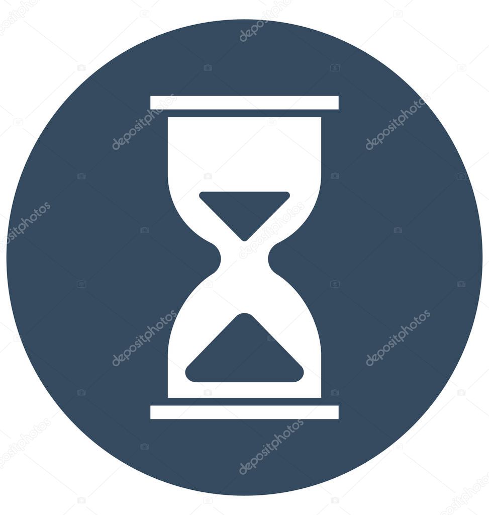 Deadline, hourglass Isolated Vector Icon can be easily edit and modify 