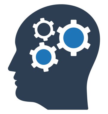 Beyin fırtınası, dişli izole vektör simgesi-ebilmek var olmak kolayca düzenleyebilir ve değiştirebilirsiniz 