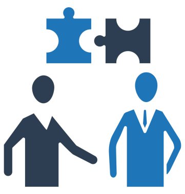 Yapboz, izole vektör simgesi-ebilmek var olmak kolayca iş çözümü birkaç düzenleyebilir ve değiştirebilirsiniz 