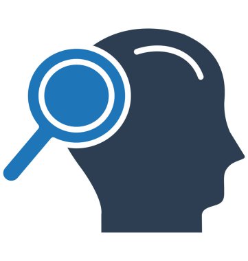 Arama adam, profil izole vektör simgesi-ebilmek var olmak kolayca düzenleyebilir ve değiştirebilirsiniz 