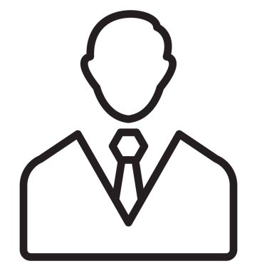 Avatar, işadamı izole vektör simgesi-ebilmek var olmak kolayca düzenleyebilir ve değiştirebilirsiniz 