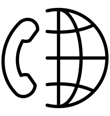 İletişim, konferans araması izole vektör simgesi-ebilmek var olmak kolayca düzenleyebilir ve değiştirebilirsiniz 