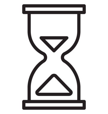 Son Tarih, kum saati izole vektör simgesi olmak kolayca düzenleyebilir ve değiştirebilirsiniz 