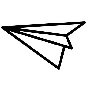 Uçak, kağıt izole vektör simgesi-ebilmek var olmak kolayca düzenleyebilir ve değiştirebilirsiniz 