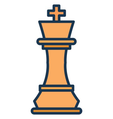 Satranç, izole vektör simge pazarlama olmak kolayca düzenleyebilir ve değiştirebilirsiniz 