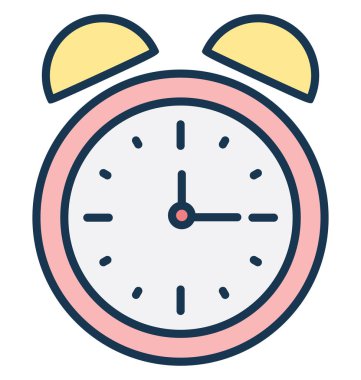 Alarm, zamanlama izole vektör simgesi-ebilmek var olmak kolayca düzenleyebilir ve değiştirebilirsiniz 