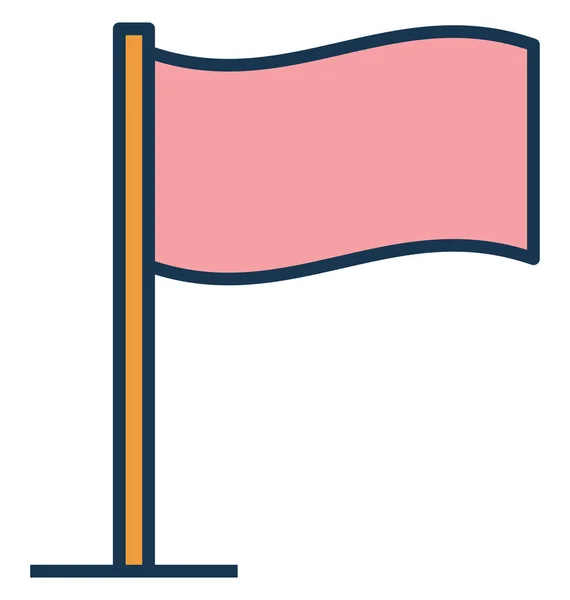 Bandera Ubicación Bandera Icono Vector Aislado Puede Editar Modificar Fácilmente — Archivo Imágenes Vectoriales