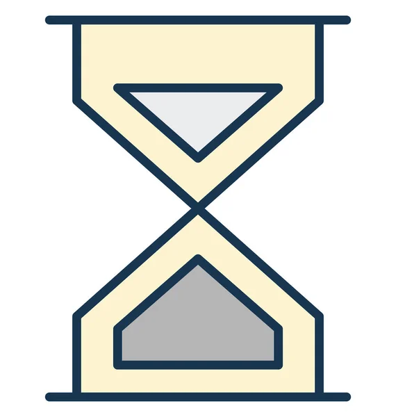 Песочные Часы Процесс Изолированный Векторный Значок Можно Легко Редактировать Модифицировать — стоковый вектор