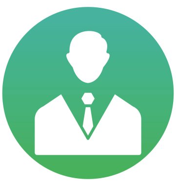 Avatar, işadamı izole vektör simgesi-ebilmek var olmak kolayca düzenleyebilir ve değiştirebilirsiniz 