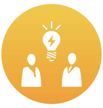 Beyin fırtınası, iş fikri izole vektör simgesi-ebilmek var olmak kolayca düzenleyebilir ve değiştirebilirsiniz 