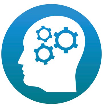 Beyin fırtınası, dişli izole vektör simgesi-ebilmek var olmak kolayca düzenleyebilir ve değiştirebilirsiniz 