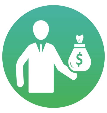 Çuval, doları çuval izole vektör simgesi-ebilmek var olmak kolayca düzenleyebilir ve değiştirebilirsiniz 