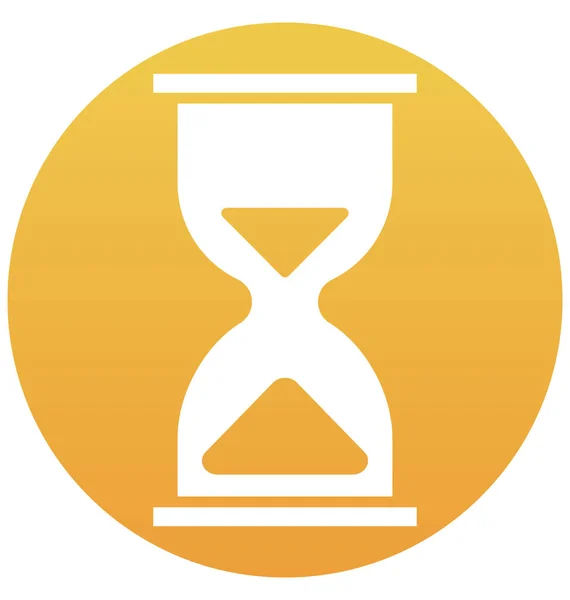 Deadline Hourglass Isolated Vector Icon Can Easily Edit Modify — Stockvector
